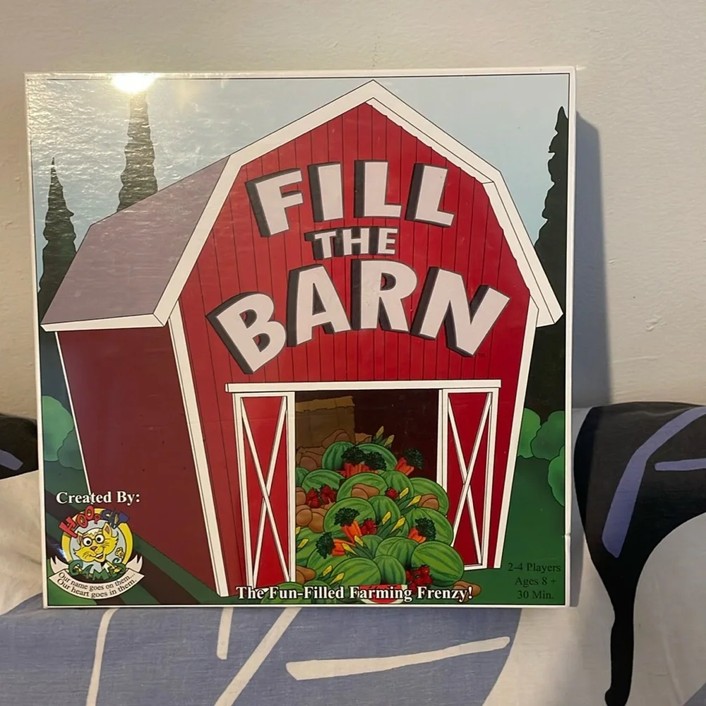 Fill the Barn board game NWT